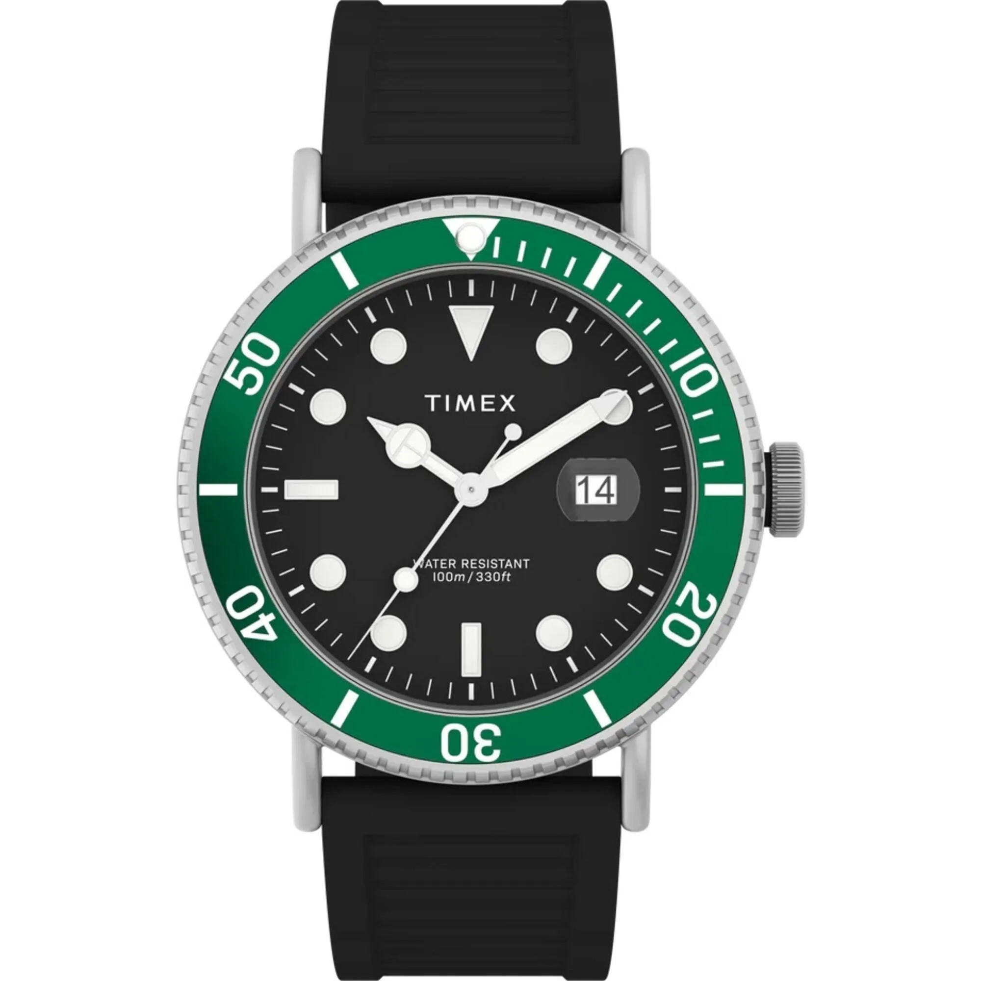 Timex Men's Watch - Portside Rotating Bezel Black Dial Resin Strap Date | TW2W16700