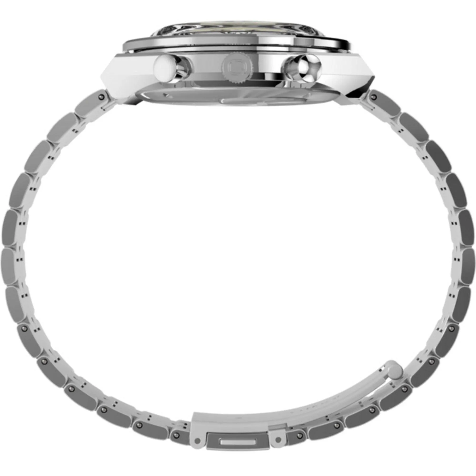 Timex Men's Watch - Q Chronograph Rotating Bezel Black and Cream Dial | TW2V42600