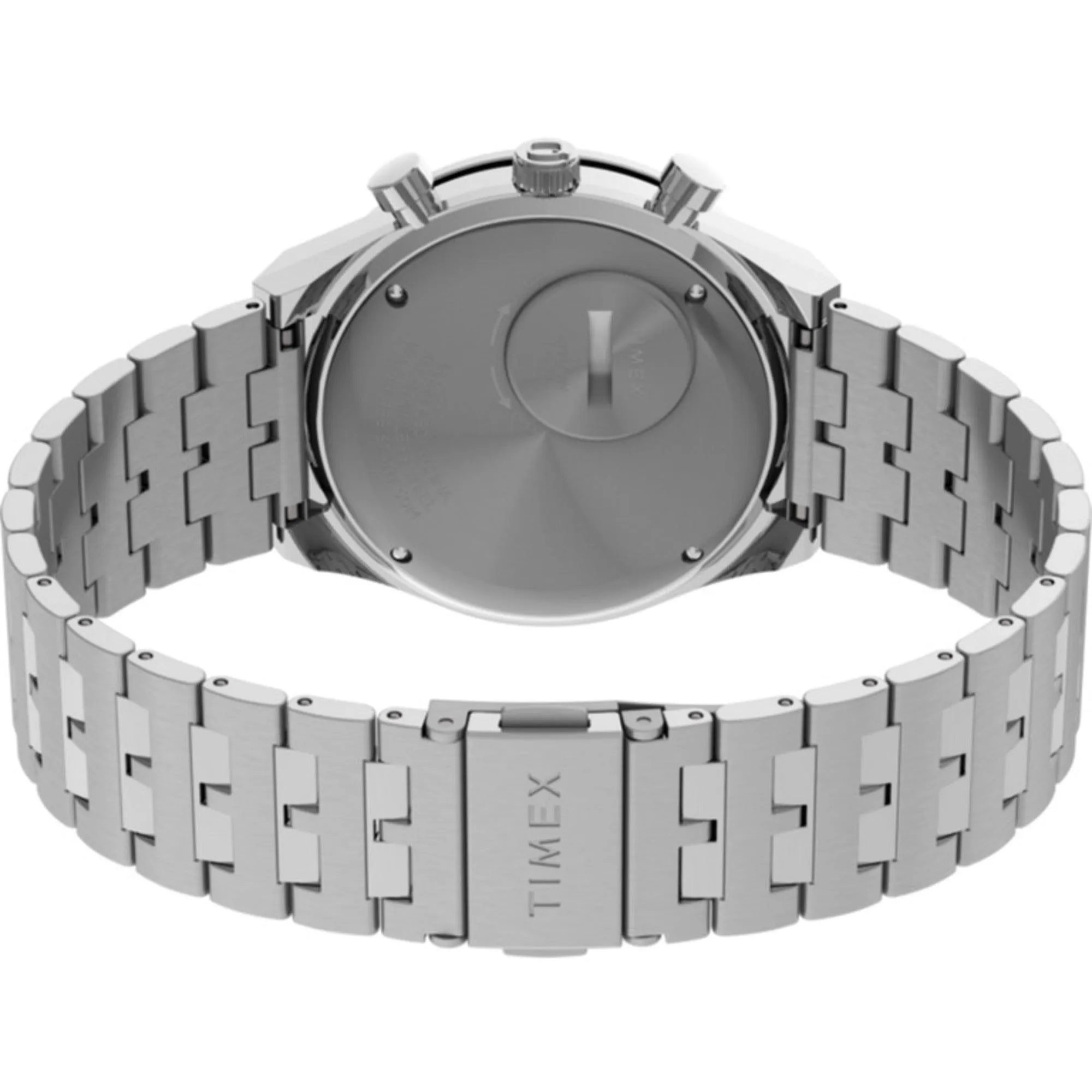 Timex Men's Watch - Q Chronograph Rotating Bezel Black and Cream Dial | TW2V42600