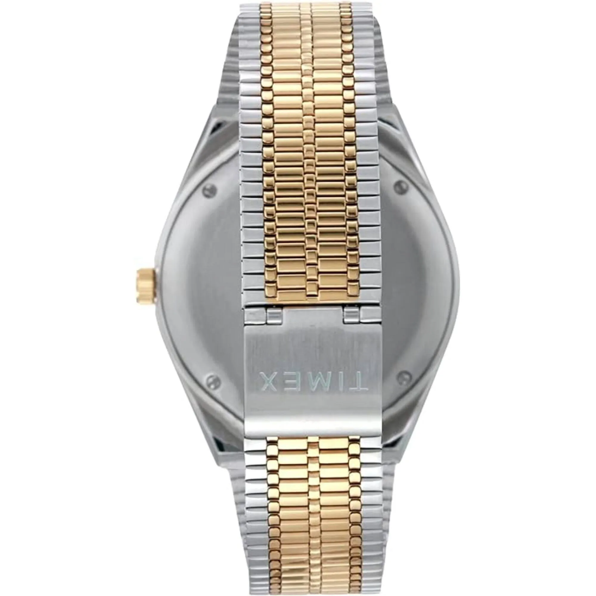 Timex Men's Watch - Q Diver Rotating Bezel Champagne Dial Steel Bracelet | TW2V18600ZV