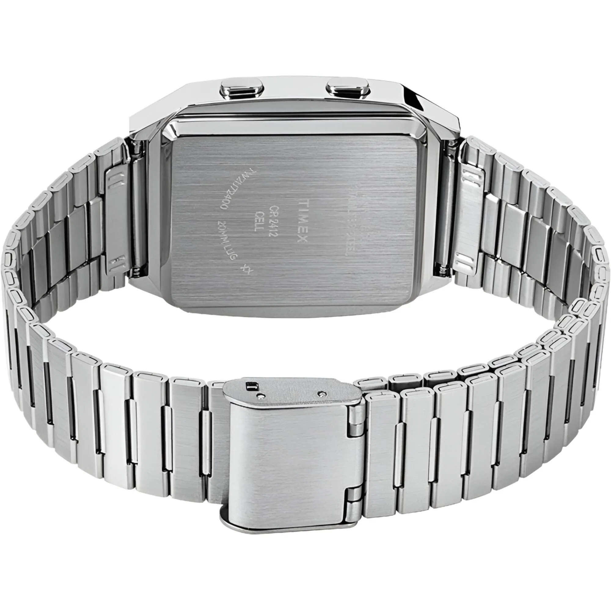 Timex Men's Watch - Q Timex Reissue White Dial Bracelet Digital LCA | TW2U72400ZV