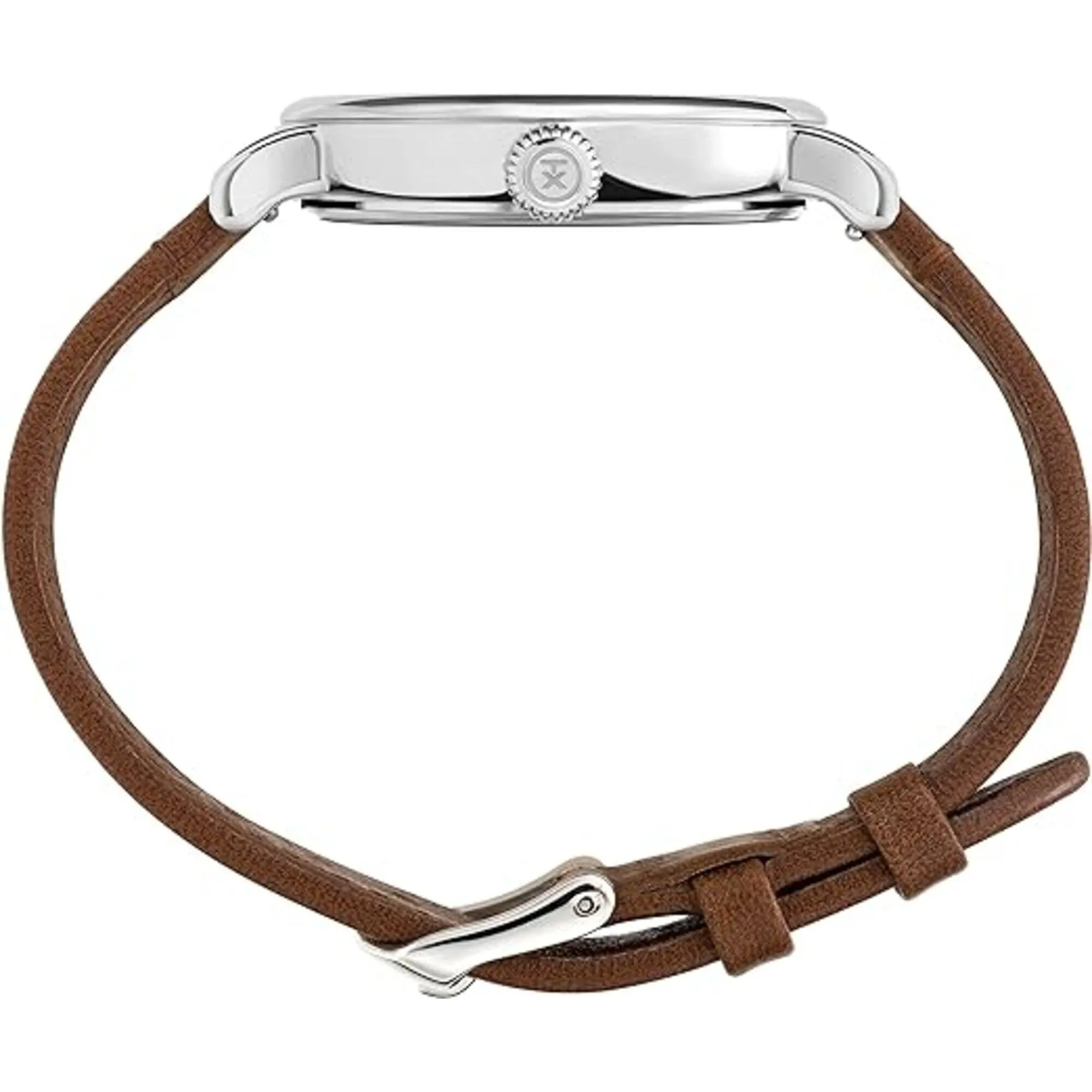 Timex Men's Watch - Standard Peanuts Cream Dial Brown Leather Strap | TW2V32800JR