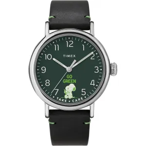 Timex Men's Watch - Standard Peanuts Snoopy Take Care Leather Strap | TW2V32700JR