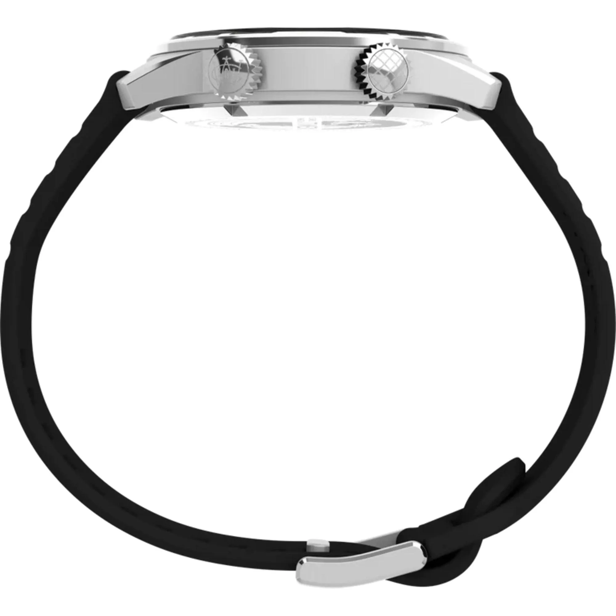 Timex Men's Watch - The Waterbury Black and Yellow Dial Rubber Strap | TW2V73400