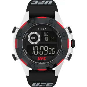 Timex Men's Watch - UFC Kick Chronograph Black Digital Dial Resin Strap | TW2V86700