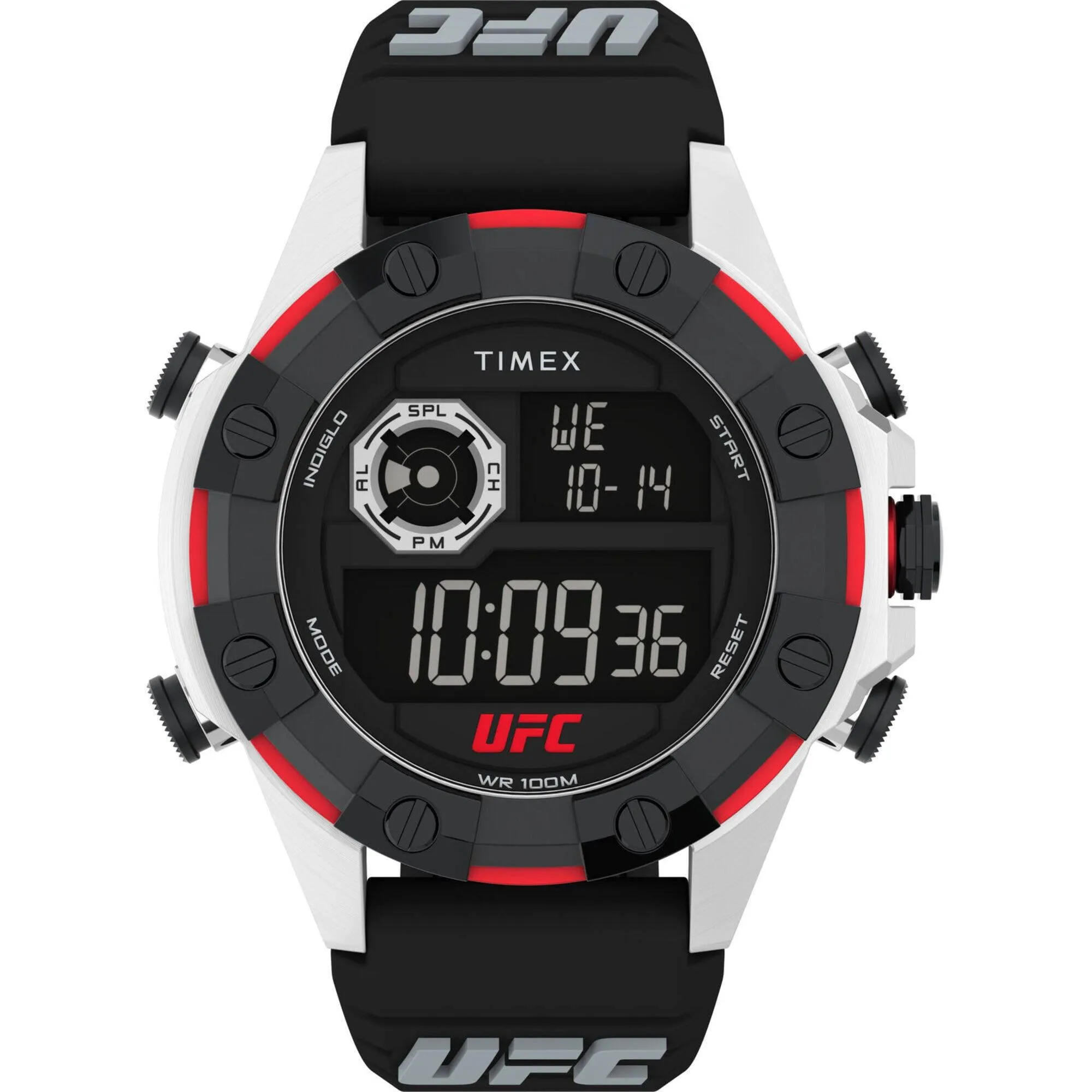 Timex Men's Watch - UFC Kick Chronograph Black Digital Dial Resin Strap | TW2V86700
