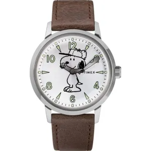 Timex Men's Watch - Welton Peanuts Snoopy Quartz Silver Tone Bracelet | TW2R94900VQ