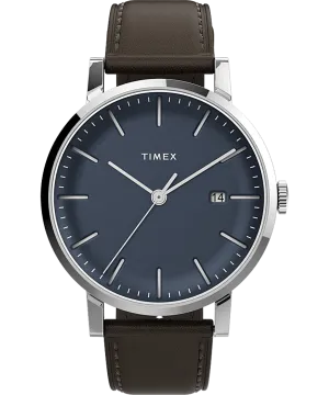 Timex Midtown 38mm Brown Leather Band Watch TW2V36500