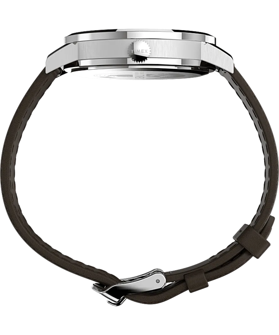 Timex Midtown 38mm Brown Leather Band Watch TW2V36500