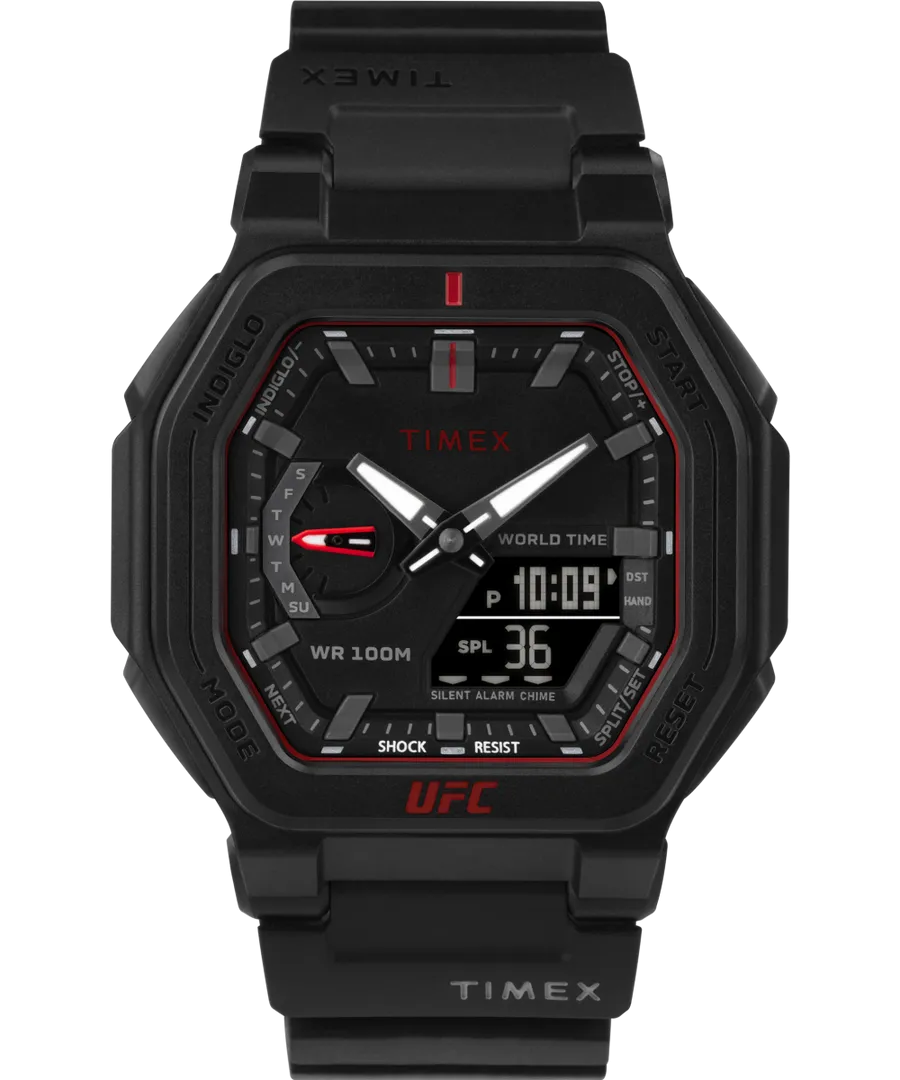 Timex UFC Colossus Fight Week 45mm Resin Strap Watch TW2V55200