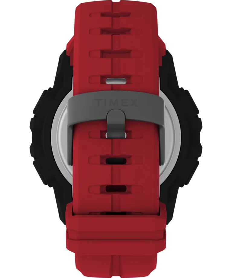 Timex UFC Rush 52mm PU Red Strap Men's Watch TW5M59200