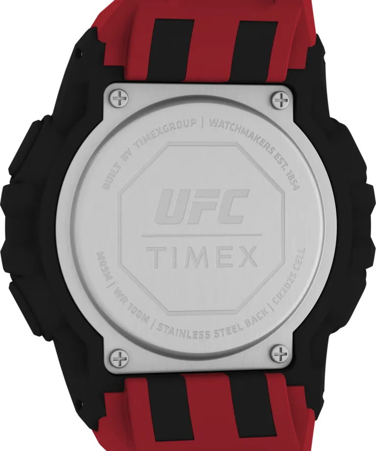 Timex UFC Rush 52mm PU Red Strap Men's Watch TW5M59200