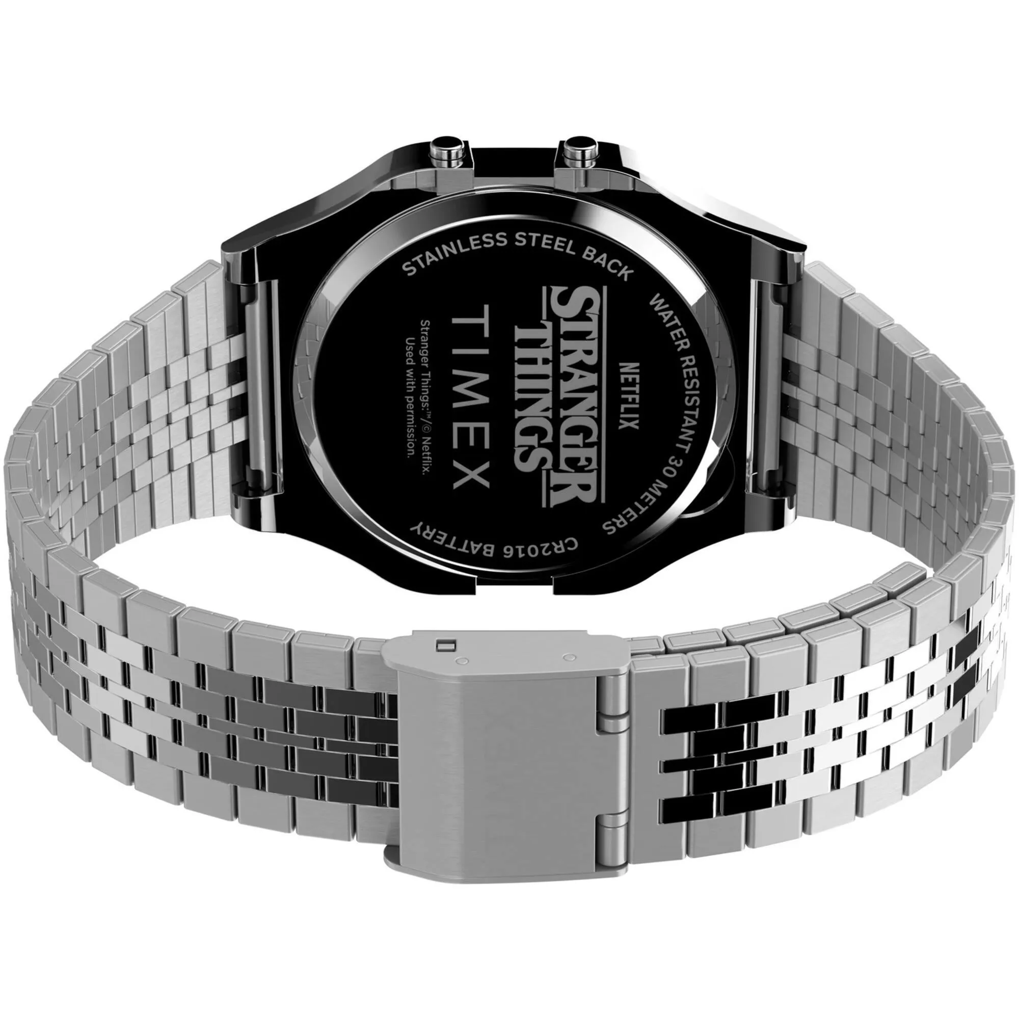 Timex Unisex Watch - T80 Stranger Things Chrono Digital Dial Bracelet | TW2V50900YB