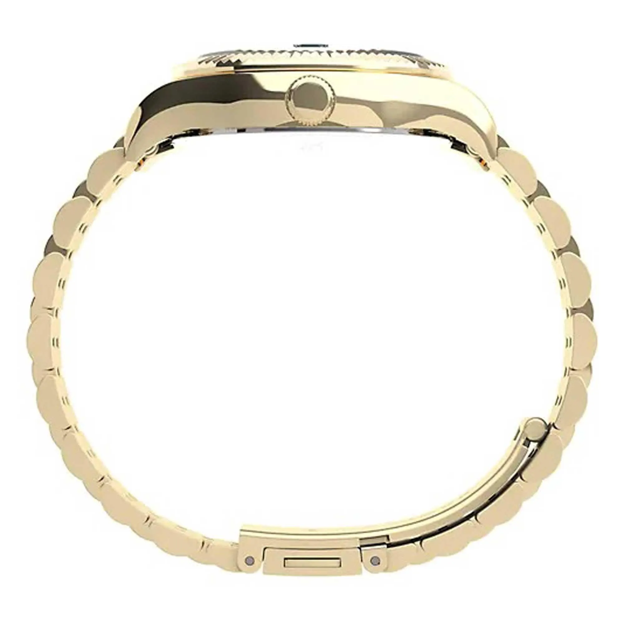 Timex Women's Quartz Watch - Waterbury Legacy Green Dial Steel Bracelet | TW2V31700VQ