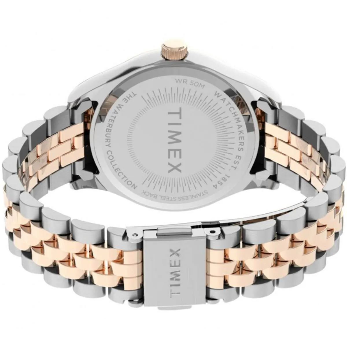 Timex Women's Quartz Watch - Waterbury Silver Dial Bracelet | TW2T87000VQ