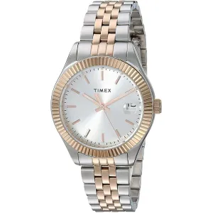 Timex Women's Quartz Watch - Waterbury Silver Dial Bracelet | TW2T87000VQ