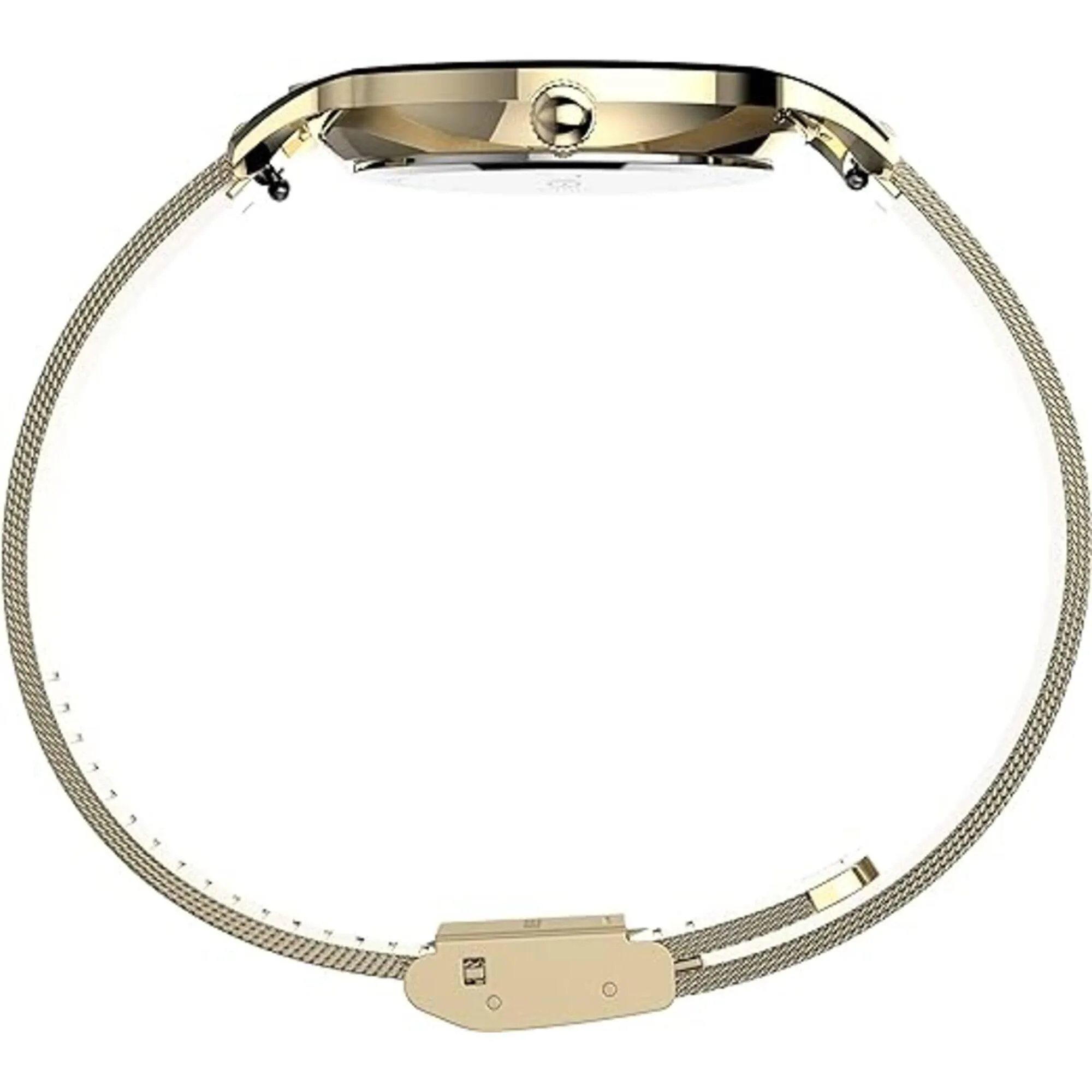 Timex Women's Watch - Black Dial Rose Gold Steel Mesh Bracelet Quartz | TW2V31100VQ