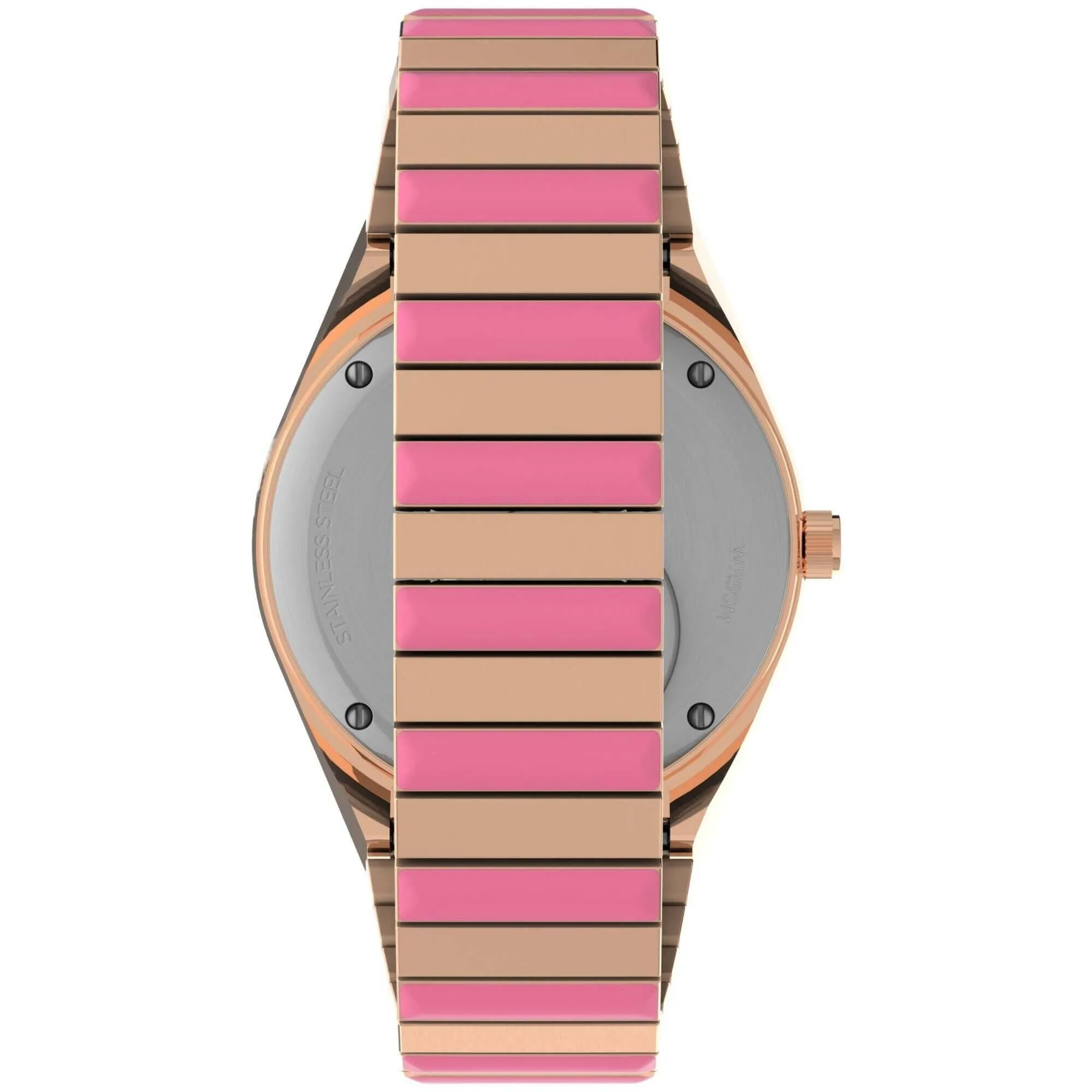 Timex Women's Watch - Q x BCRF Quartz Rose Gold Dial Two Tone Bracelet | TW2V52700