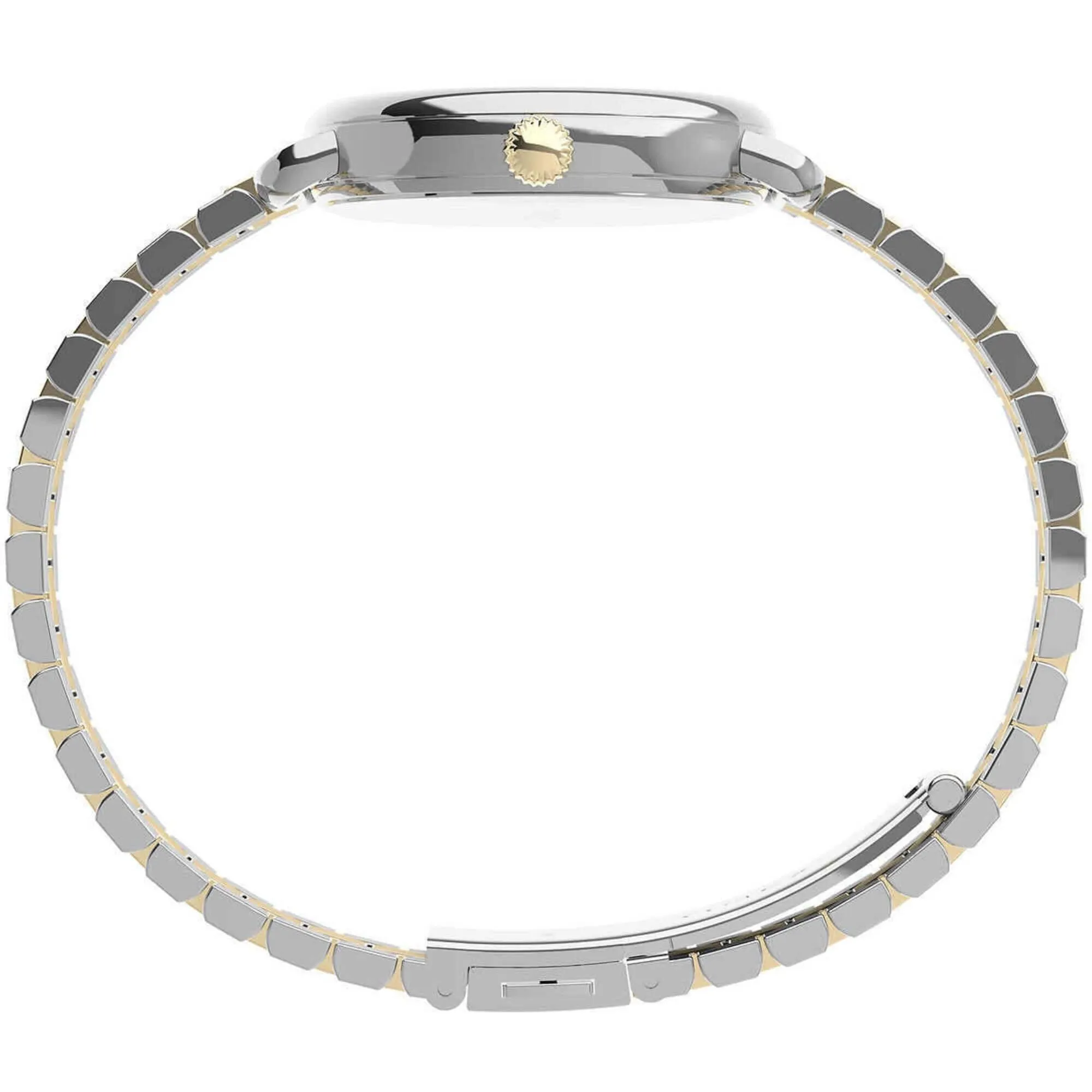 Timex Women's Watch - Standard Demi White Dial Two Tone Steel Bracelet | TW2U60200VQ