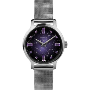 Timex Women's Watch - Transcend Celestial Purple Dial Steel Mesh Bracelet | TW2V52000