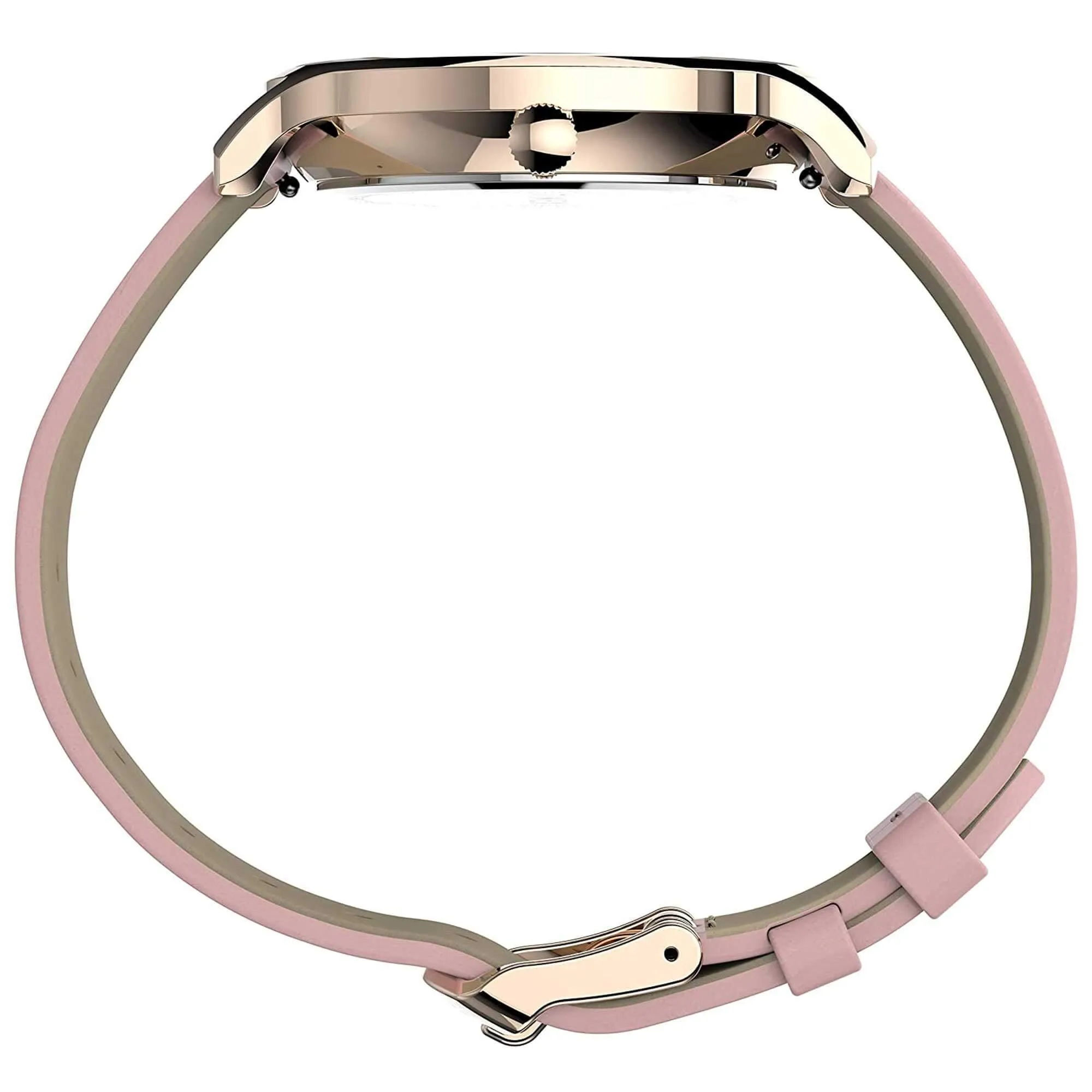Timex Women's Watch - Transcend Quartz White Dial Pink Leather Strap | TW2T74300VQ