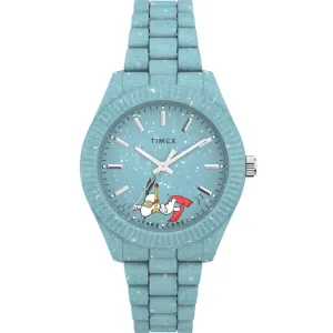 Timex Women's Watch - Waterbury Legacy Ocean Peanuts Blue Bracelet | TW2V53200JR