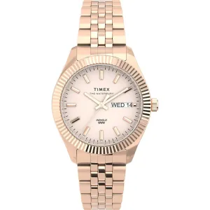 Timex Women's Watch - Waterbury Pink Dial Rose Gold Steel Bracelet | TW2U78400VQ