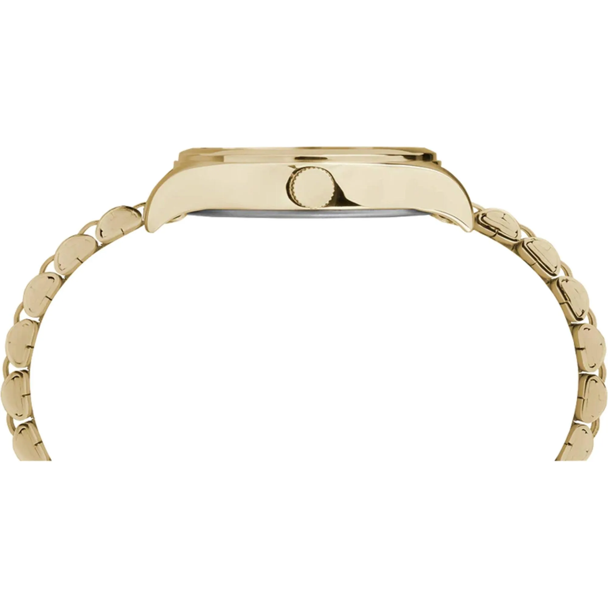 Timex Women's Watch - Waterbury Quartz Black Dial Yellow Gold Bracelet | TW2R69300VQ