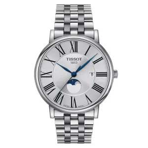 TISSOT CARSON PREMIUM MOONPHASE STAINLESS STEEL MEN'S WATCH T1224231103300