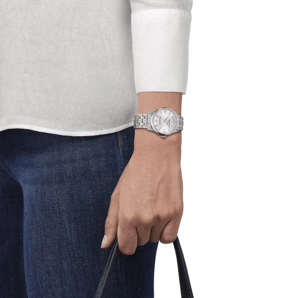 Tissot Chemin Des Tourelles Powermatic 80 Silver Strap Men Watch T1392071103100