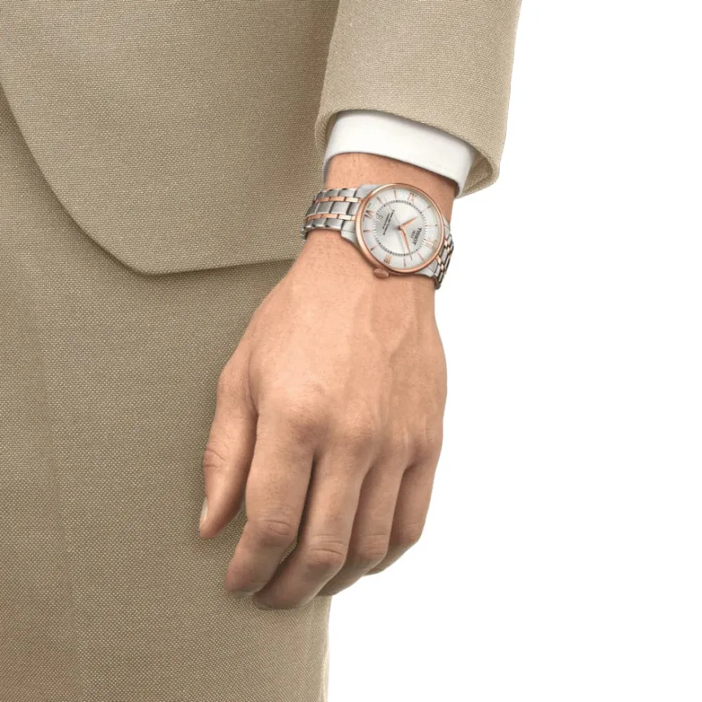 Tissot Chemin Des Tourelles Powermatic 80 Two-Tone Stainless Steel Strap Unisex Watch T1398072203800