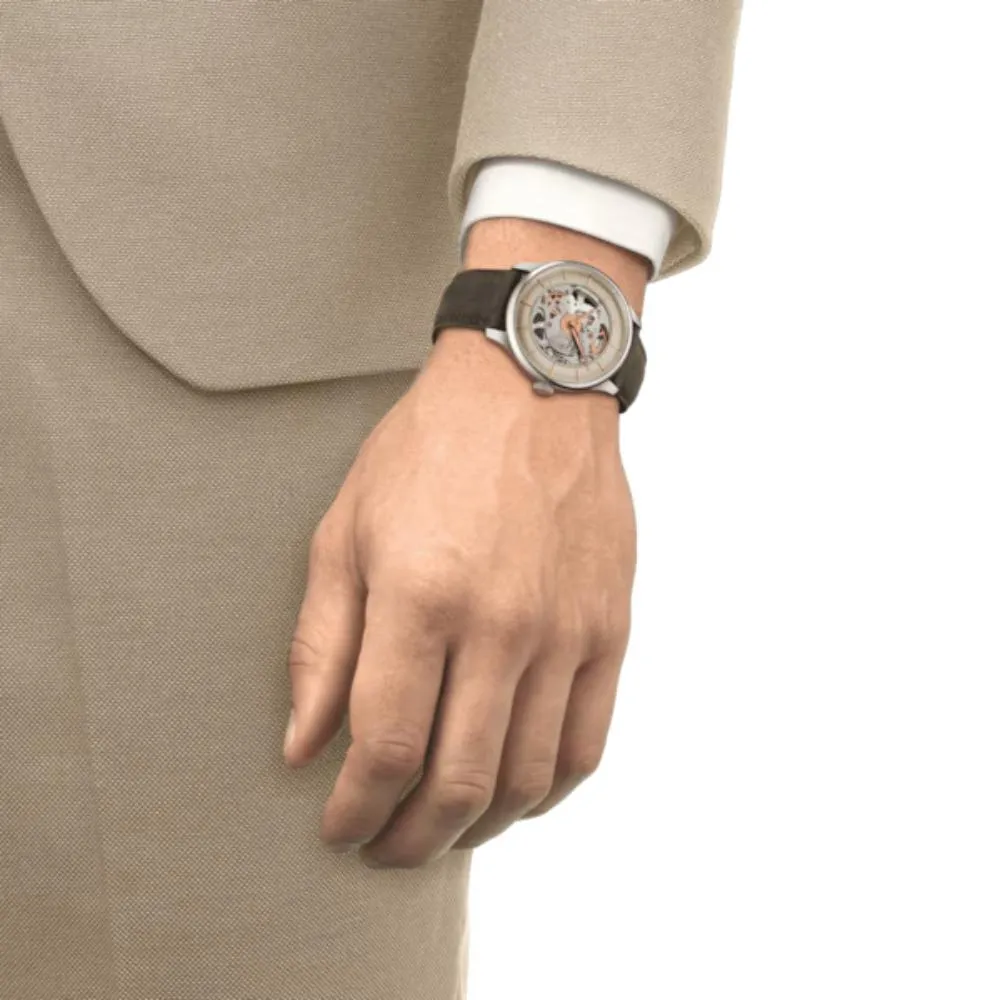Tissot Chemin Des Tourelles Skeleton Dial Men's Watch T1398361626100