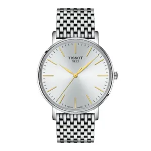 Tissot Every Time Silver Dial Stainless Steel Strap Men Watch T1434101101101