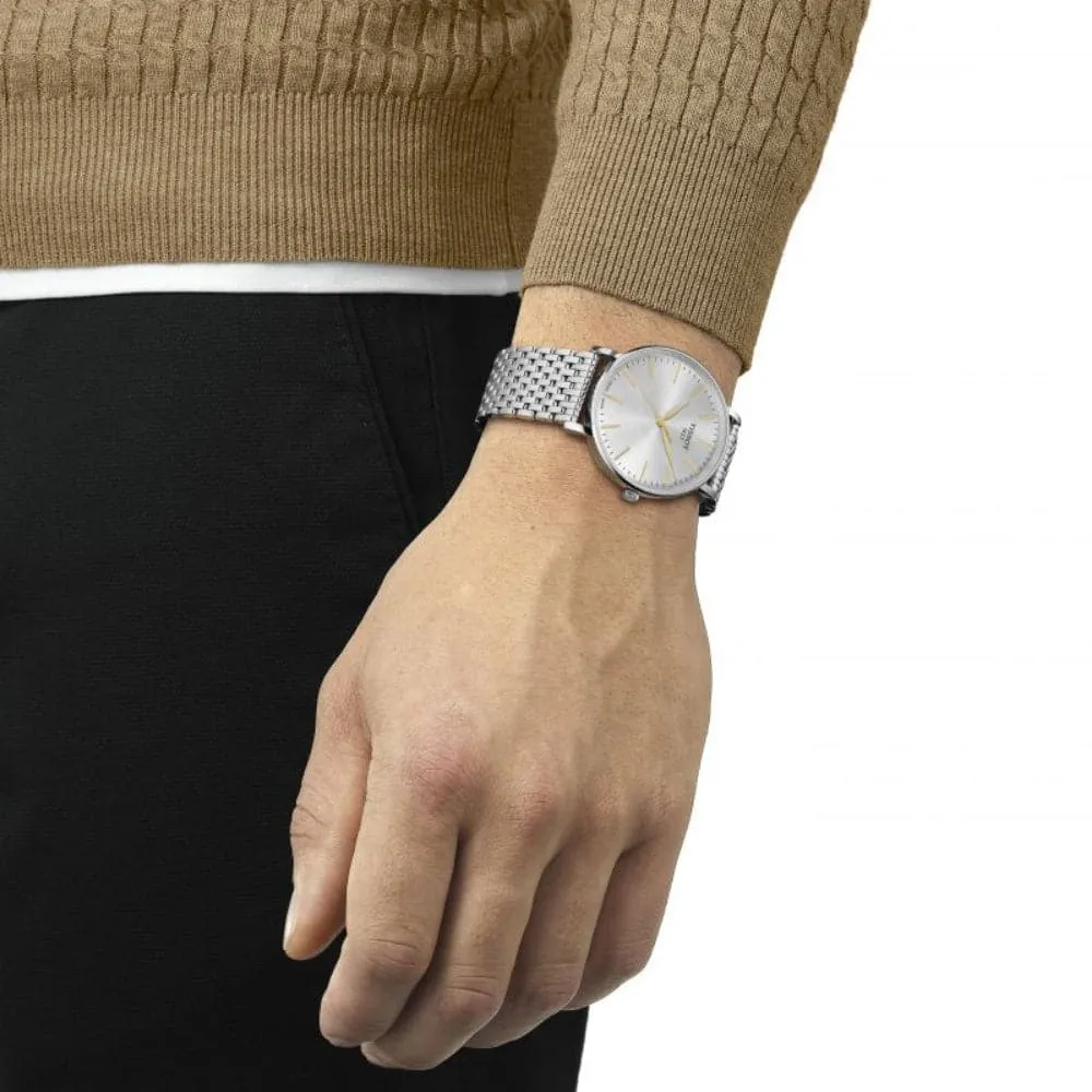Tissot Every Time Silver Dial Stainless Steel Strap Men Watch T1434101101101