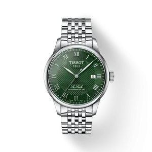 TISSOT LE LOCLE POWERMATIC T0064071109300 39mm GREEN DIAL AUTOMATIC WATCH