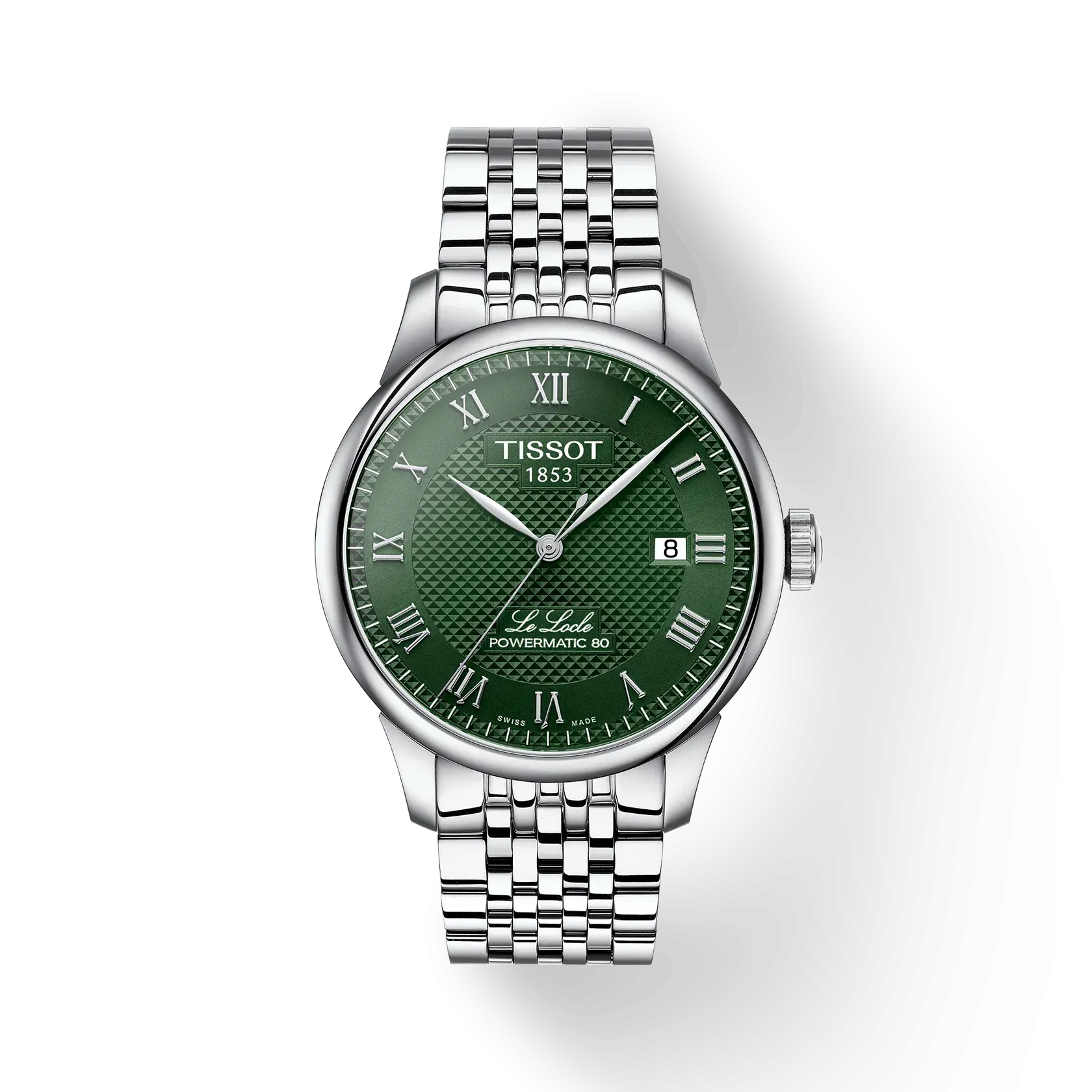 TISSOT LE LOCLE POWERMATIC T0064071109300 39mm GREEN DIAL AUTOMATIC WATCH