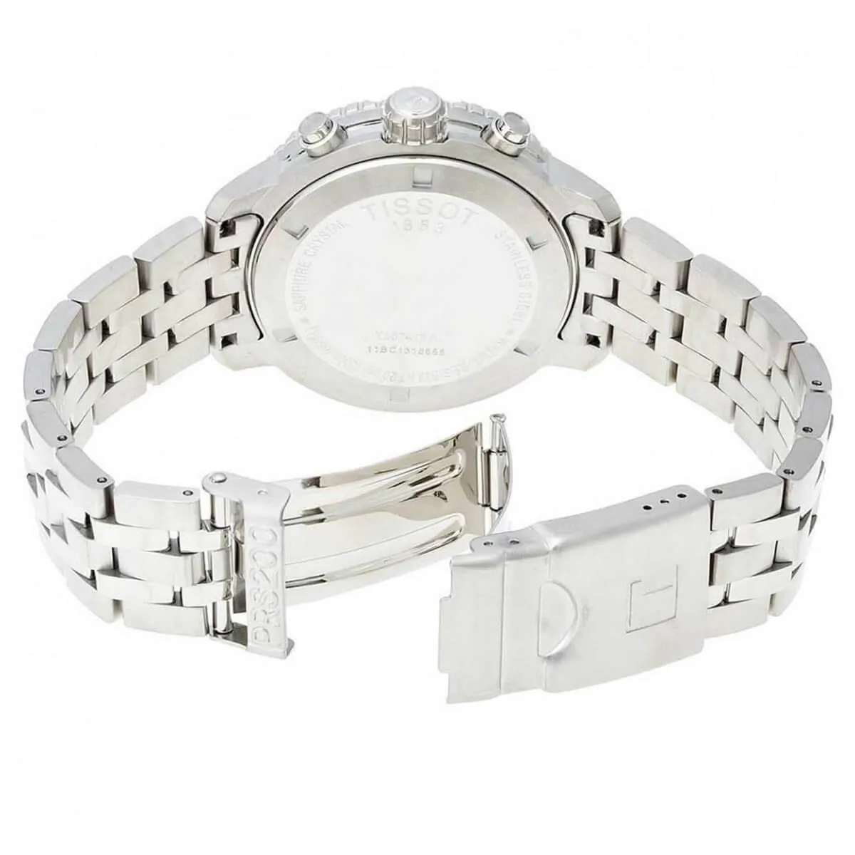 Tissot Men's Chronograph Watch - PRC 200 Silver Tone Dial Bracelet | T0674171103100
