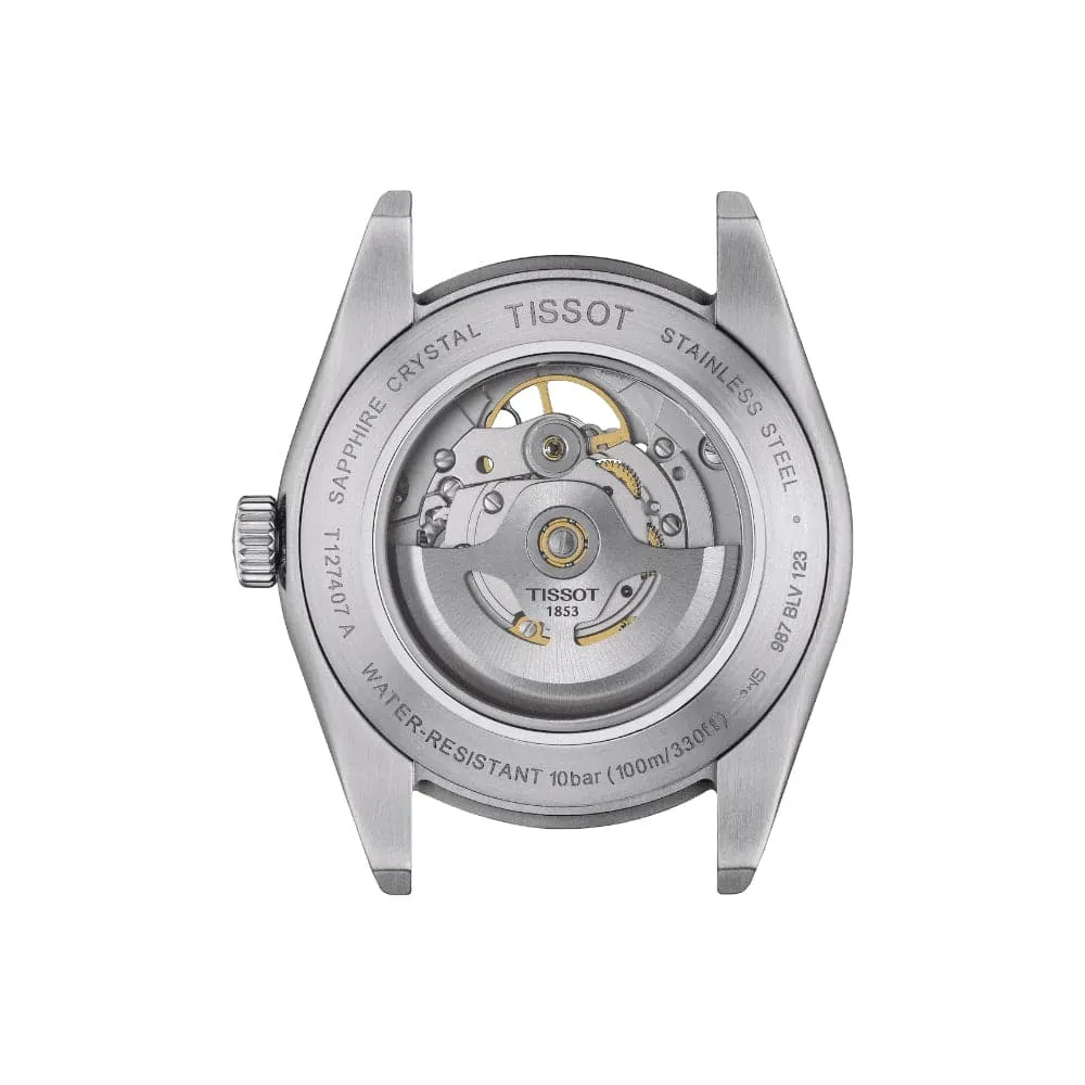Tissot Powermatic Blue Dial Silver Stainless Steel Strap Men Watch T1274071104101
