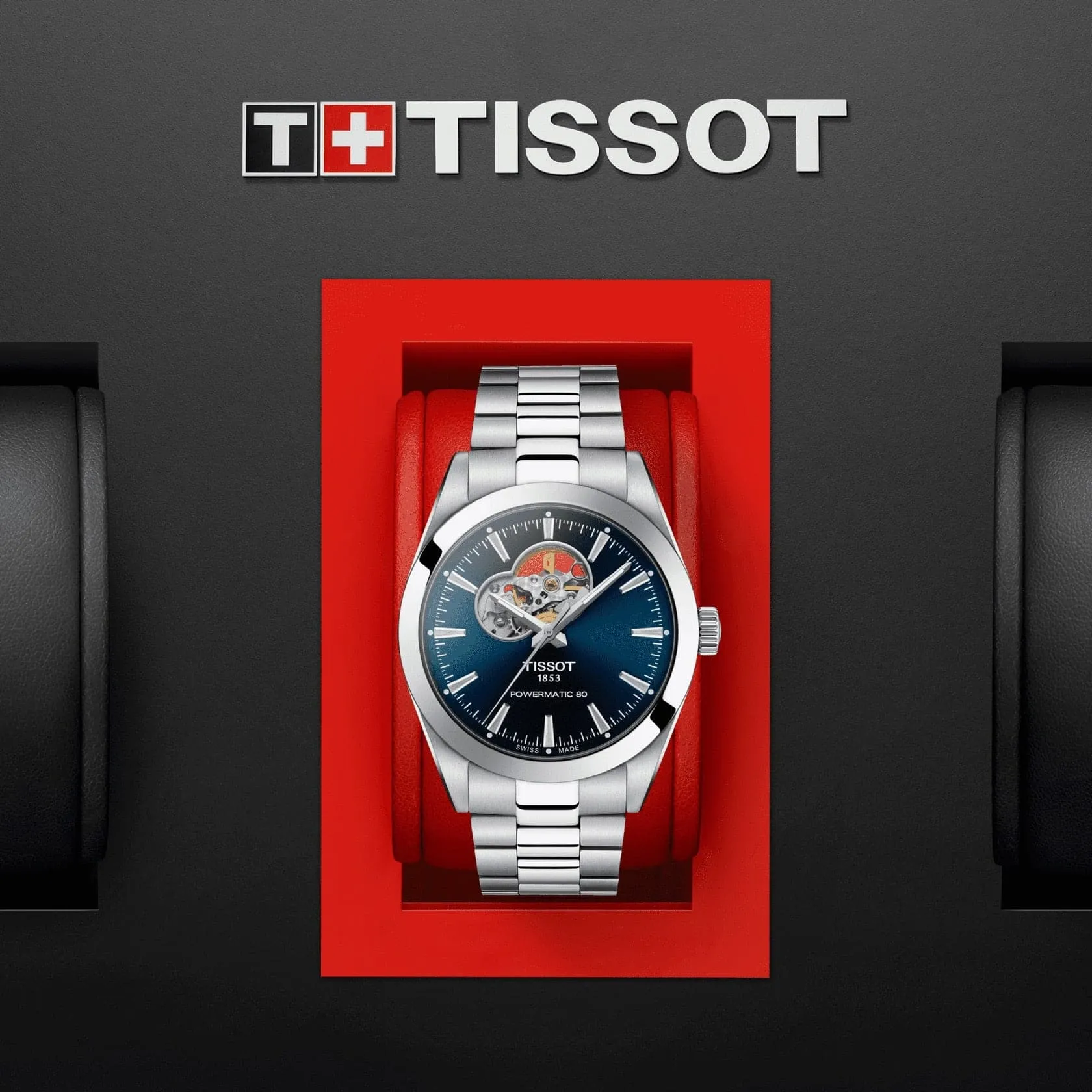 Tissot Powermatic Blue Dial Silver Stainless Steel Strap Men Watch T1274071104101