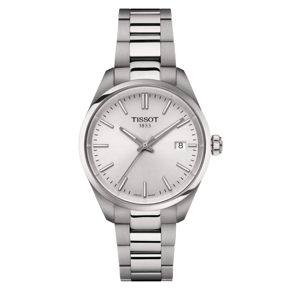 Tissot PR 100 Silver Stainless Steel Strap Women Watch T1502101103100