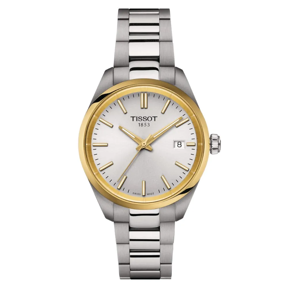Tissot PR 100 Silver Stainless Steel Strap Women Watch T1502102103100