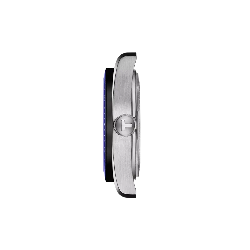 TISSOT PR516 POWERMATIC 80 T1494071604100 38mm BLUE DIAL LEATHER STRAP WATCH