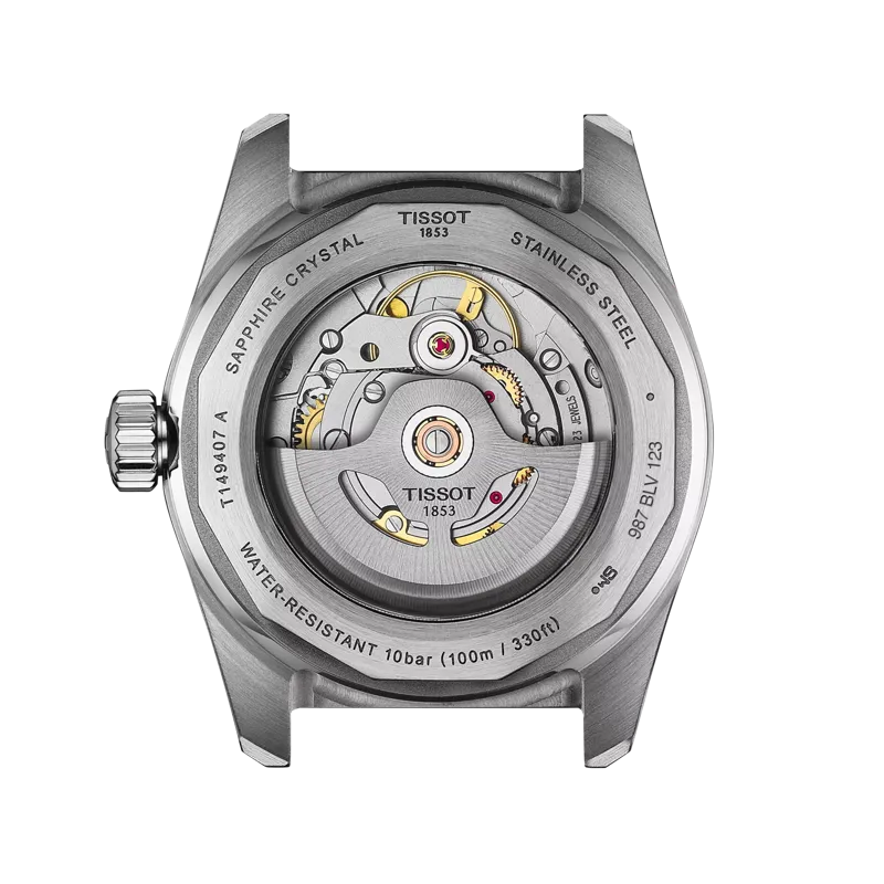 TISSOT PR516 POWERMATIC 80 T1494072201100 38mm WHITE DIAL GOLD & GREY STEEL WATCH
