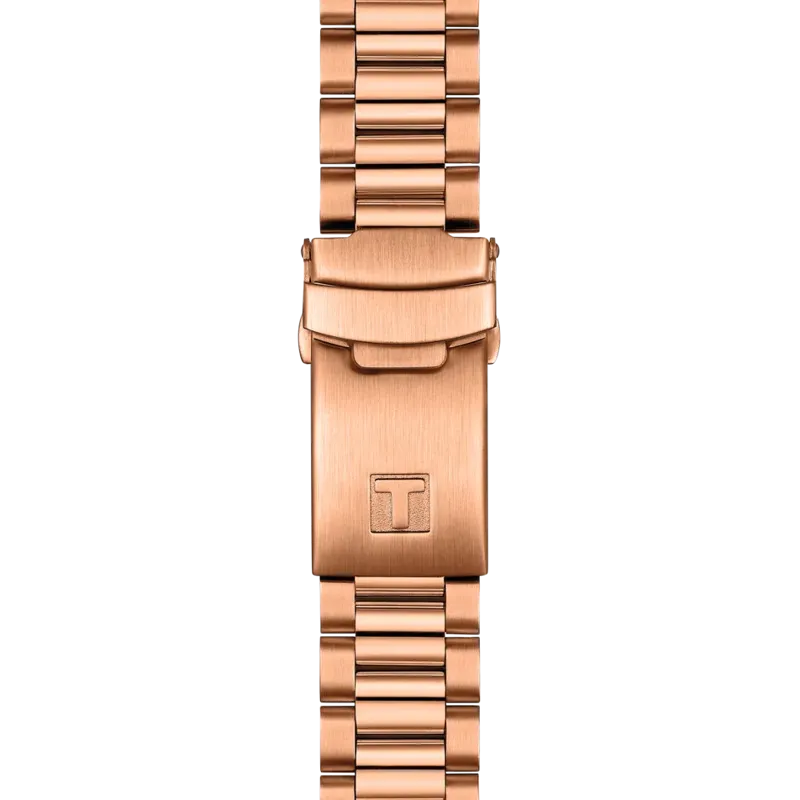 TISSOT PR516 T1494173305100 QUARTZ CHRONOGRAPH ROSE GOLD STEEL WATCH