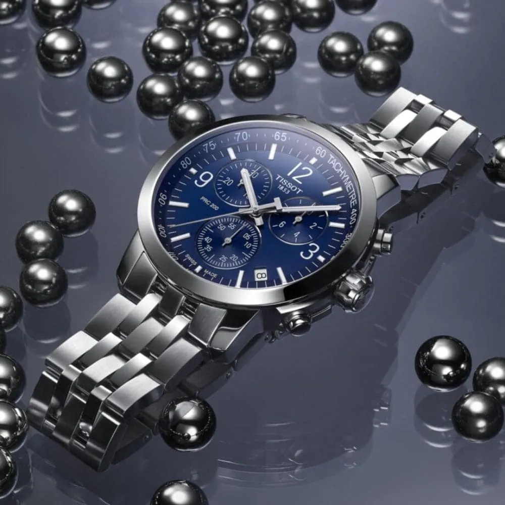 TISSOT PRC T1144171104700 BLUE DIAL STAINLESS STEEL MEN'S WATCH