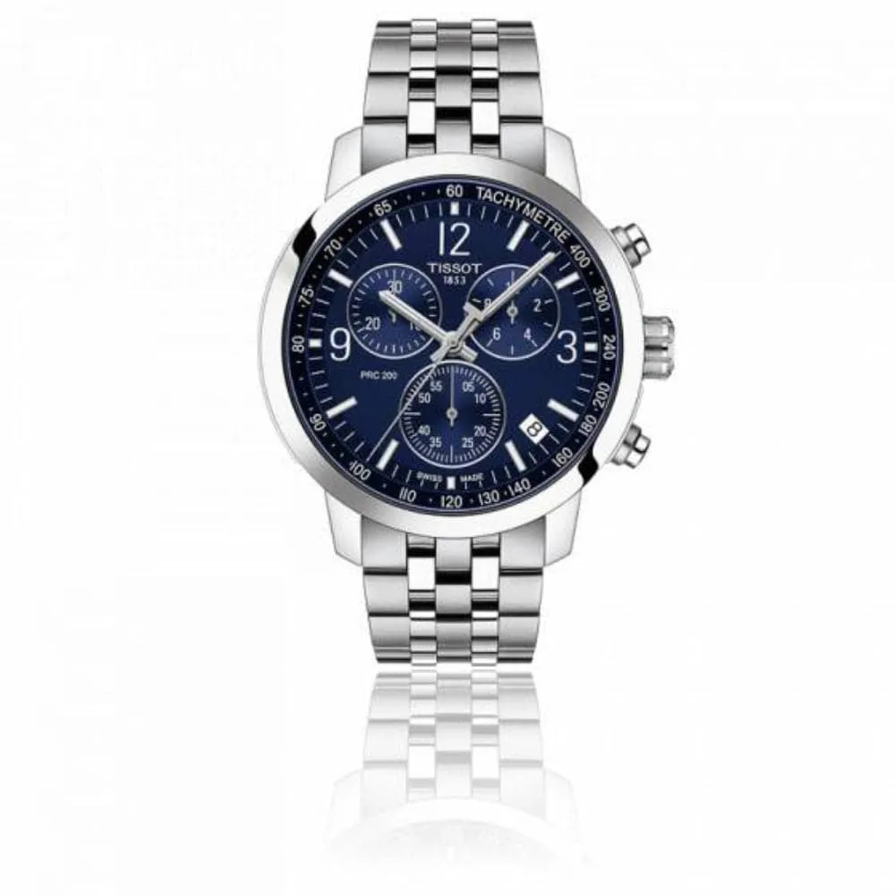 TISSOT PRC T1144171104700 BLUE DIAL STAINLESS STEEL MEN'S WATCH