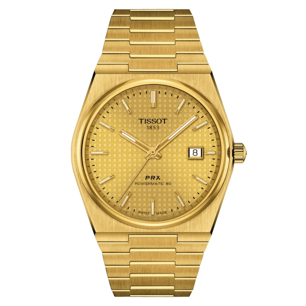 Tissot PRX Powermatic 80 40mm Gold-Tone Automatic Watch