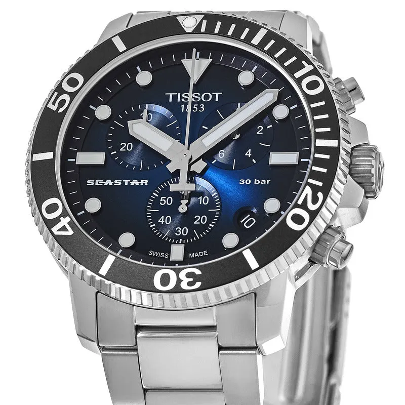 Tissot Seastar 1000 Chronograph Blue Dial Steel Men's Watch T120.417.11.041.01