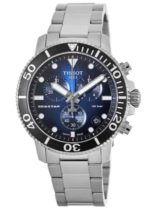 Tissot Seastar 1000 Chronograph Blue Dial Steel Men's Watch T120.417.11.041.01