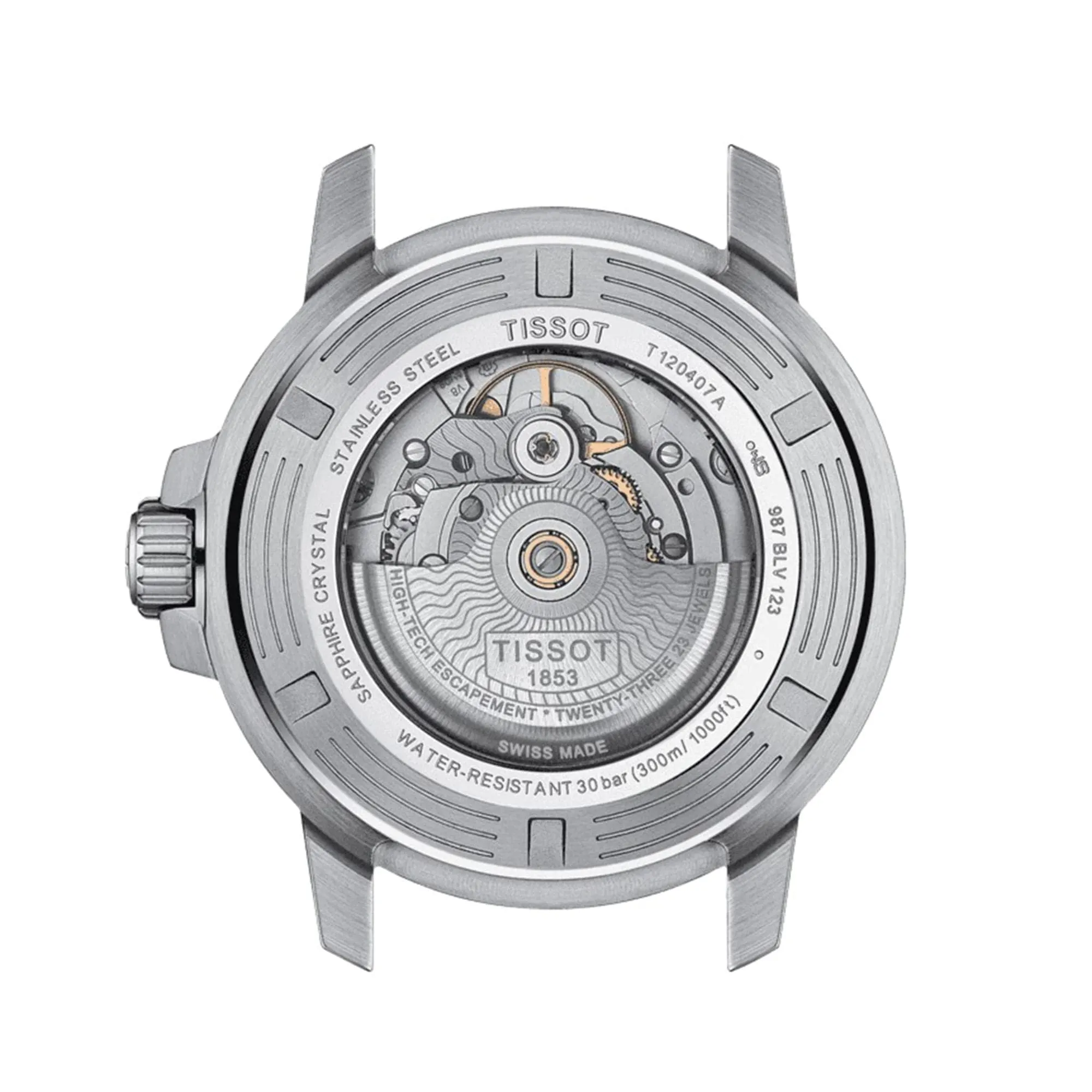 TISSOT SEASTAR POWERMATIC 80 GREY DIAL STAINLESS STEEL MEN'S WATCH T1204071108101